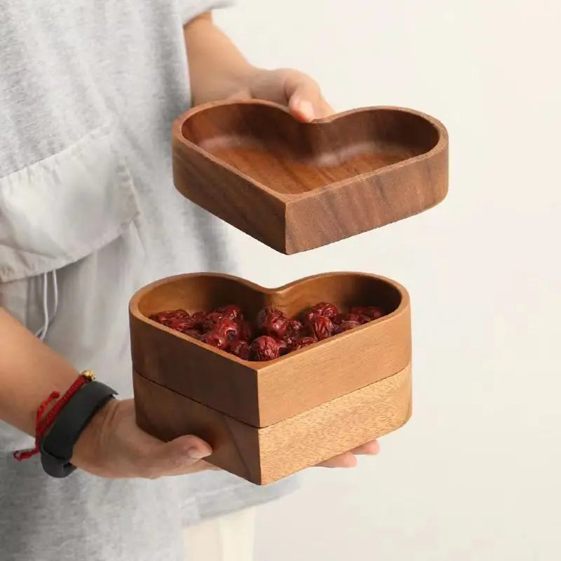 Wooden Heart Dishes