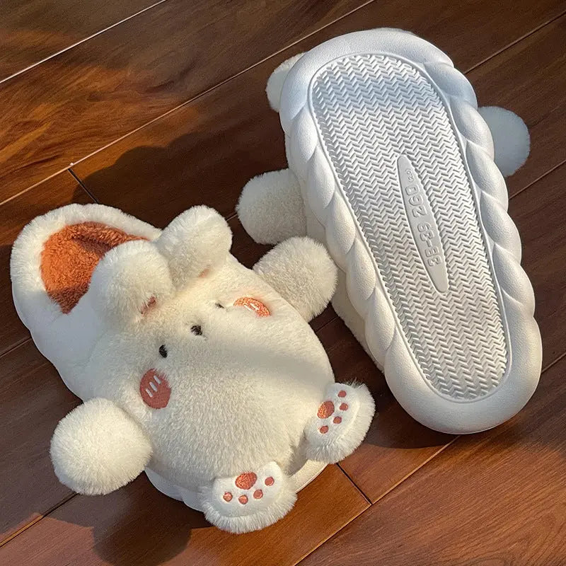 CozzyZoo | Cartoon Plush Family Slippers - Warm Indoor Cotton Slippers for All Ages ZooSlippers