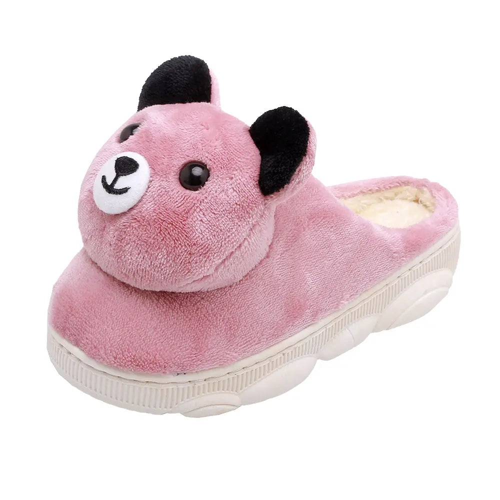 CozzyZoo | Thick Lined Cartoon Cozy Slippers - Non-Slip Warm Indoor Slippers 🐻 Creator Corner