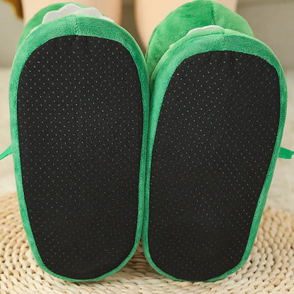 CozzyZoo | Funny Crocodile Moving Mouth Slippers - Cute Plush Winter Slippers ZooSlippers