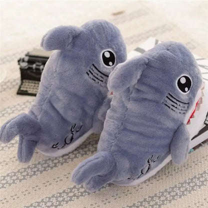 CozzyZoo | Furry Shark Cozy Slippers - Warm Plush Shark Slippers 🐳 Creator Corner