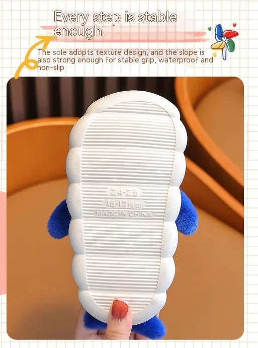 CozzyZoo | Kids Cozy Cartoon Winter Slippers - Warm Furry Slippers for Boys & Girls ❄️🧸 Creator Corner