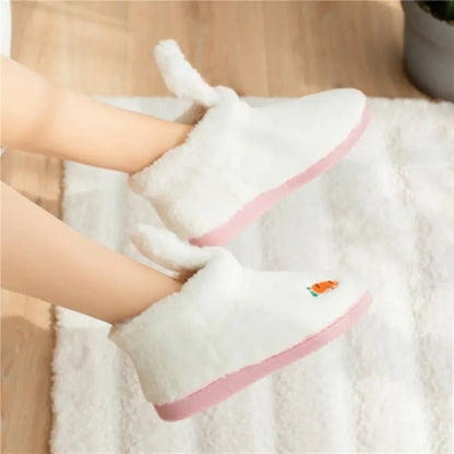 CozzyZoo | Cozy Bunny Ears Slippers - Cute Platform Indoor Slippers 🐰 ZooSlippers