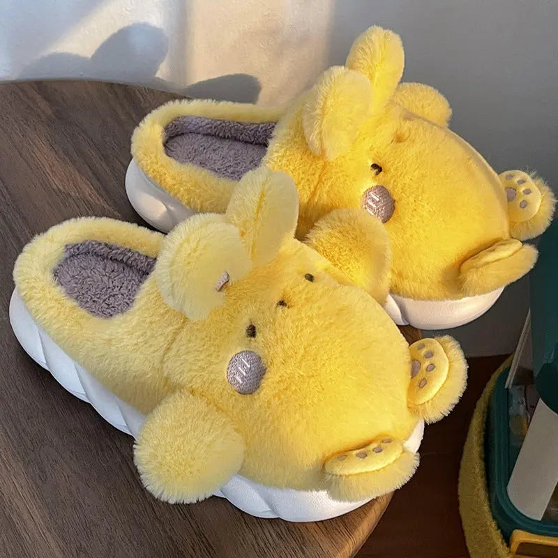 CozzyZoo | Cartoon Plush Family Slippers - Warm Indoor Cotton Slippers for All Ages ZooSlippers