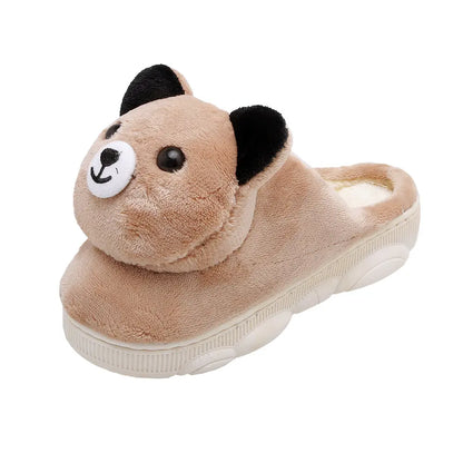 CozzyZoo | Thick Lined Cartoon Cozy Slippers - Non-Slip Warm Indoor Slippers 🐻 Creator Corner