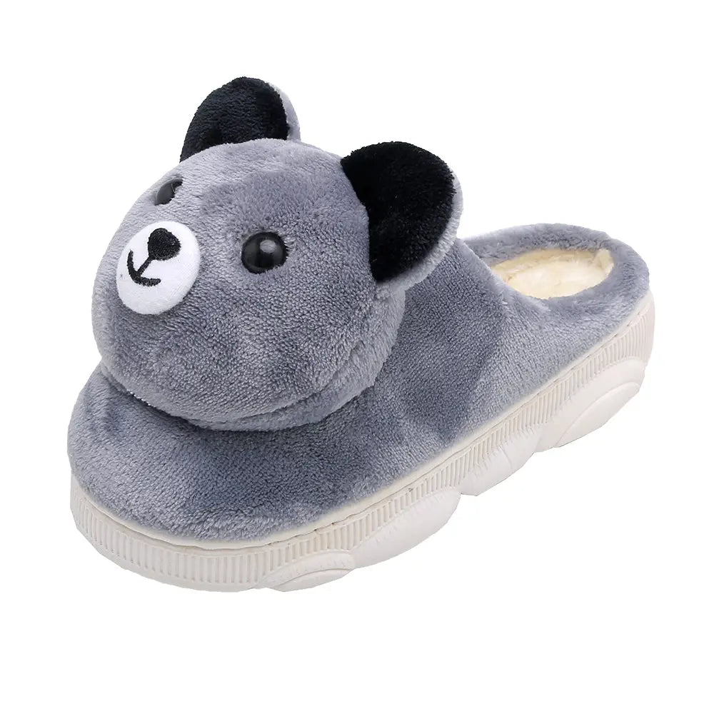 CozzyZoo | Thick Lined Cartoon Cozy Slippers - Non-Slip Warm Indoor Slippers 🐻 Creator Corner