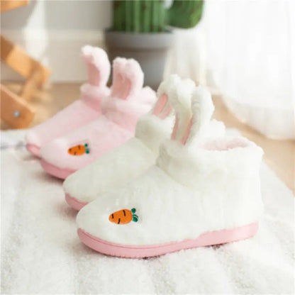 CozzyZoo | Cozy Bunny Ears Slippers - Cute Platform Indoor Slippers 🐰 ZooSlippers