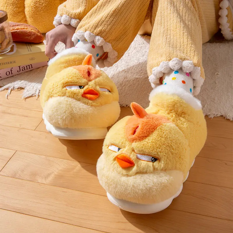 CozzyZoo | Mad Hen Slippers - Cute Cotton Padded Indoor Slippers 🐣 ZooSlippers