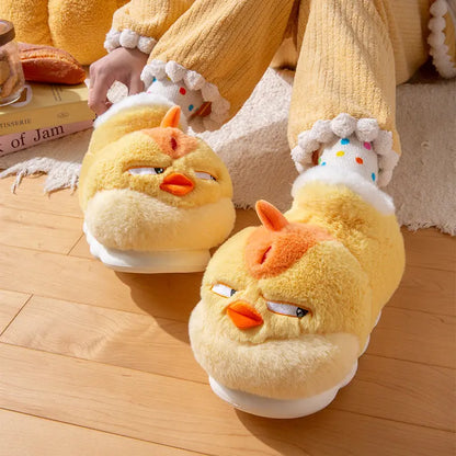 CozzyZoo | Mad Hen Slippers - Cute Cotton Padded Indoor Slippers 🐣 ZooSlippers