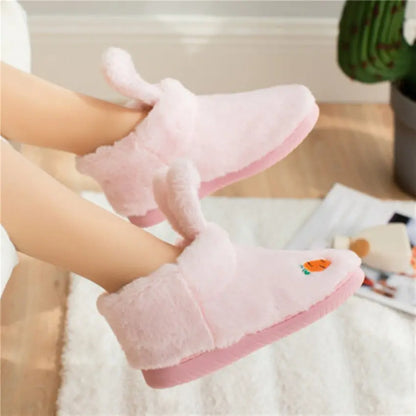 CozzyZoo | Cozy Bunny Ears Slippers - Cute Platform Indoor Slippers 🐰 ZooSlippers