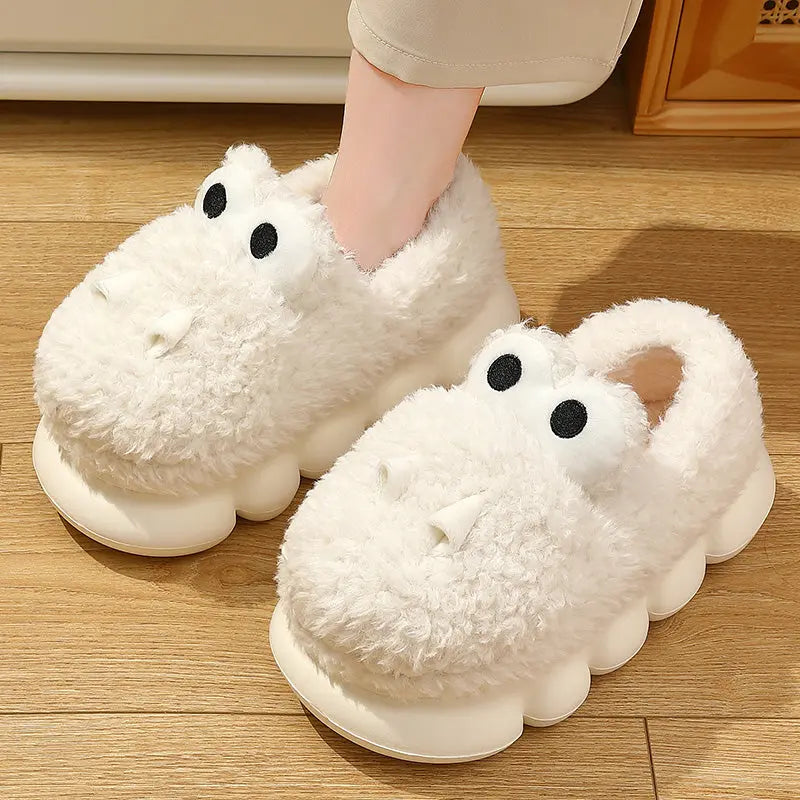 CozzyZoo | Cozy Thick-Sole Winter Slippers - Warm Cotton Slippers for Women & Me ❄️ ZooSlippers