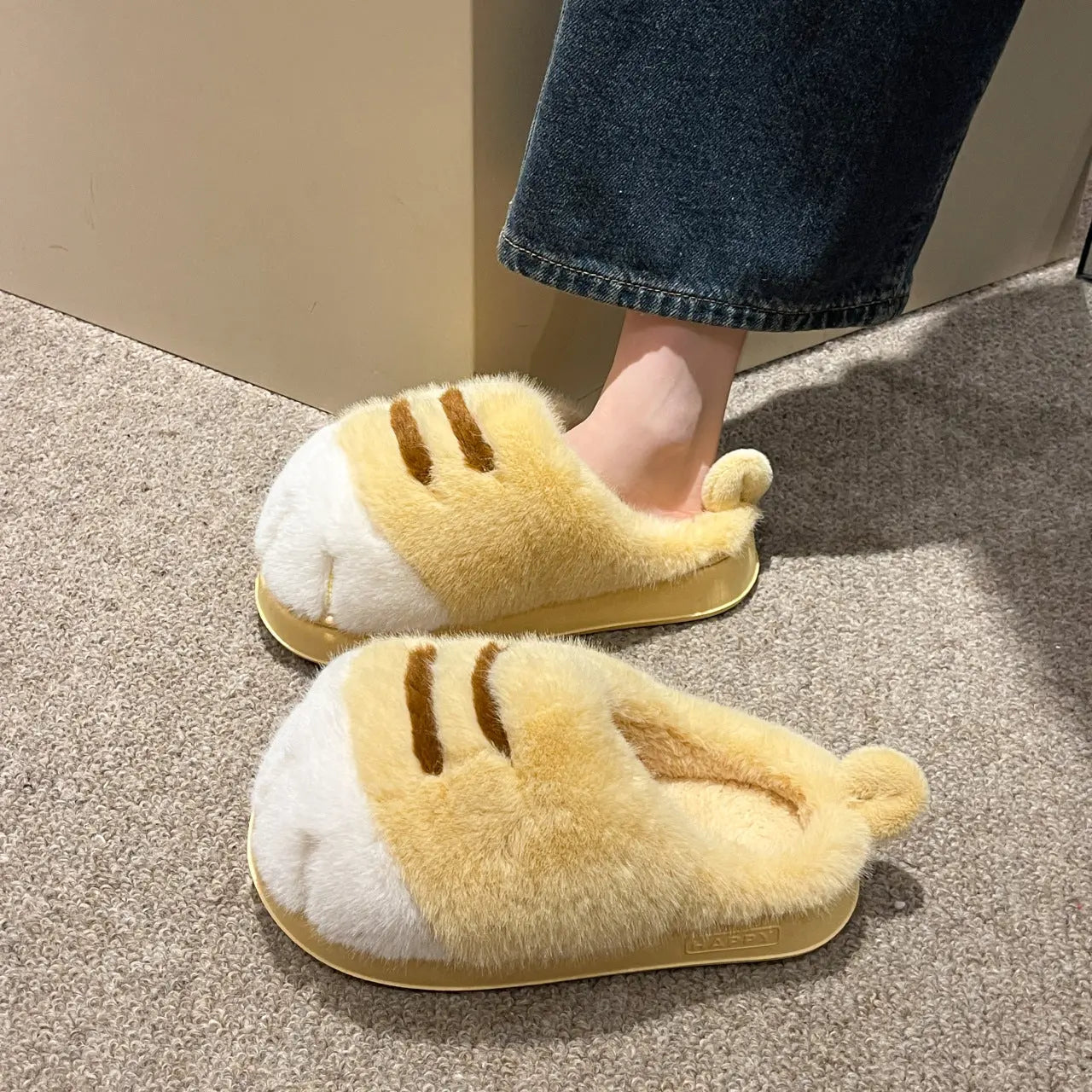 CozzyZoo | Fluffy Fleece Toe-Cover Slippers - Warm Cartoon Slippers for Women🧸 ZooSlippers