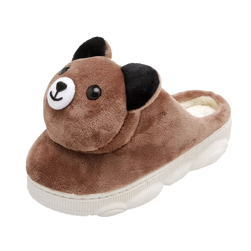 CozzyZoo | Thick Lined Cartoon Cozy Slippers - Non-Slip Warm Indoor Slippers 🐻 Creator Corner