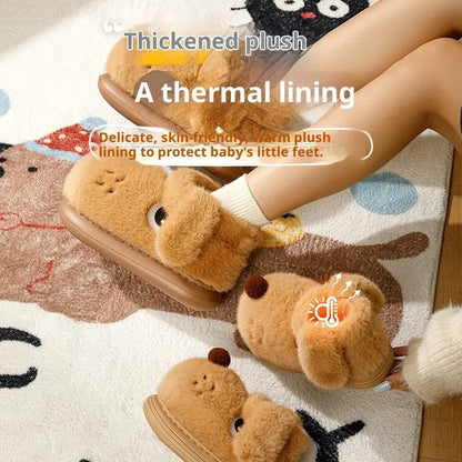 CozzyZoo | Cozy Dogy Cotton Home Boots - Warm Cartoon Puppy Slippers 🐾 ZooSlippers