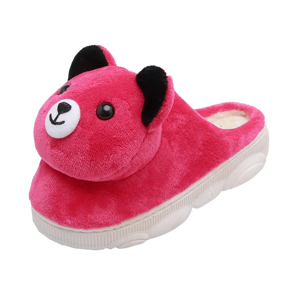 CozzyZoo | Thick Lined Cartoon Cozy Slippers - Non-Slip Warm Indoor Slippers 🐻 Creator Corner