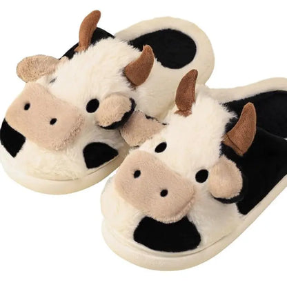 CozzyZoo | Cow Cotton Slippers - Comfortable Baotou Slippers ZooSlippers