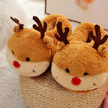 CozzyZoo | Cozy Cartoon Plush Cotton Slippers - Warm Indoor Slippers ZooSlippers