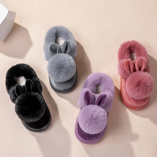 CozzyZoo | Cozy Full-Heel Cotton Home Slippers for Women - Warm Indoor Slippers🧸 ZooSlippers