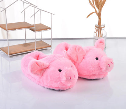CozzyZoo | Cute Pig Plush Cozy Slippers - Warm Graffiti Cartoon Slippers 🍬🐷 Creator Corner