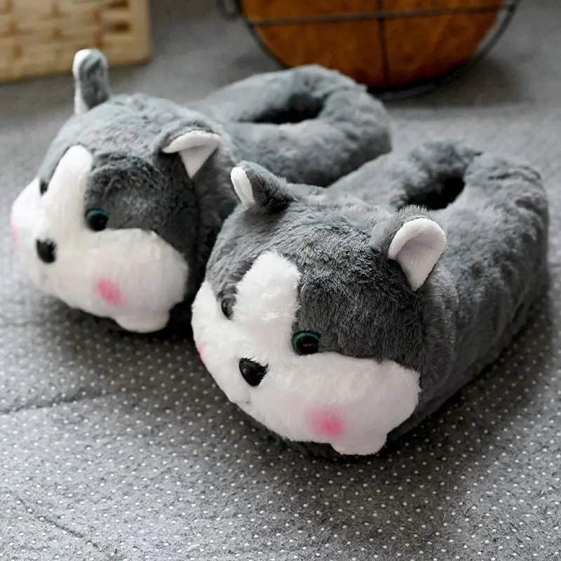 CozzyZoo | Cozy Cartoon Plush Cotton Slippers - Warm Indoor Slippers ZooSlippers