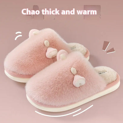 CozzyZoo | Cozy Cow Plush Non-Slip Home Slippers - Warm Winter Slippers 🐄 ZooSlippers