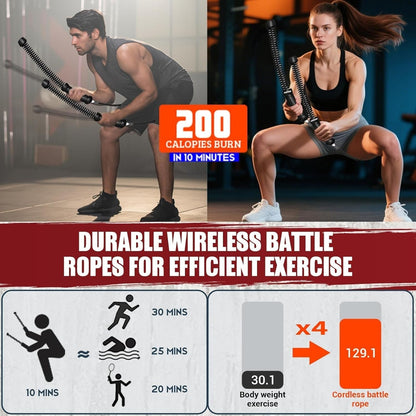 CozzyZoo™ Ropeless Battle Ropes