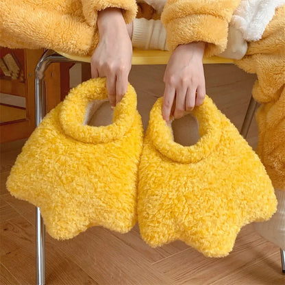 CozzyZoo | Cute Duck Plush Winter Slippers - Warm Cartoon Slippers 🐤 ZooSlippers