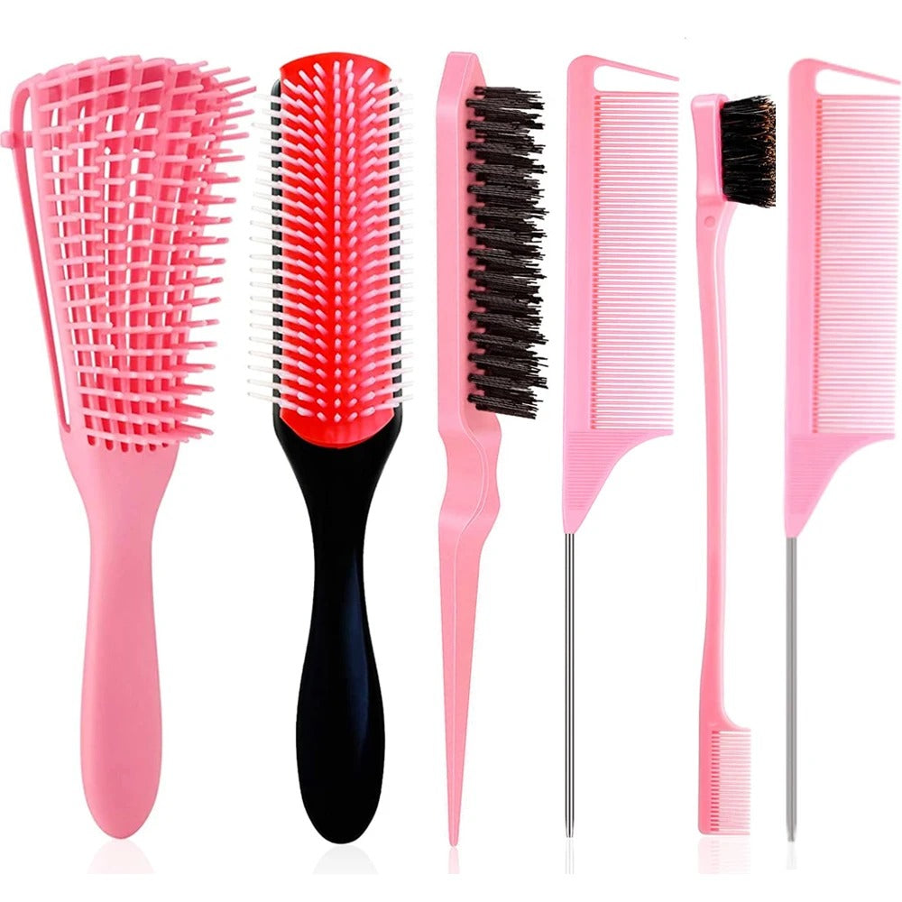 5 Pcs Detangling Brush Set
